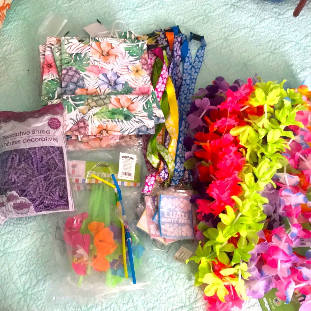 Oriental Trading Company Hawaiian luau party favors